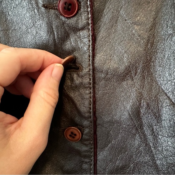 Vintage 70s Cutter Bill Western World leather vest size 10 - Picture 8 of 10